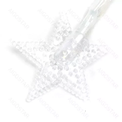 Lampki choinkowe 10 LED wisząca gwiazda 3 baterie AA -Ciepła biel,